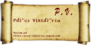 Pöcz Viktória névjegykártya